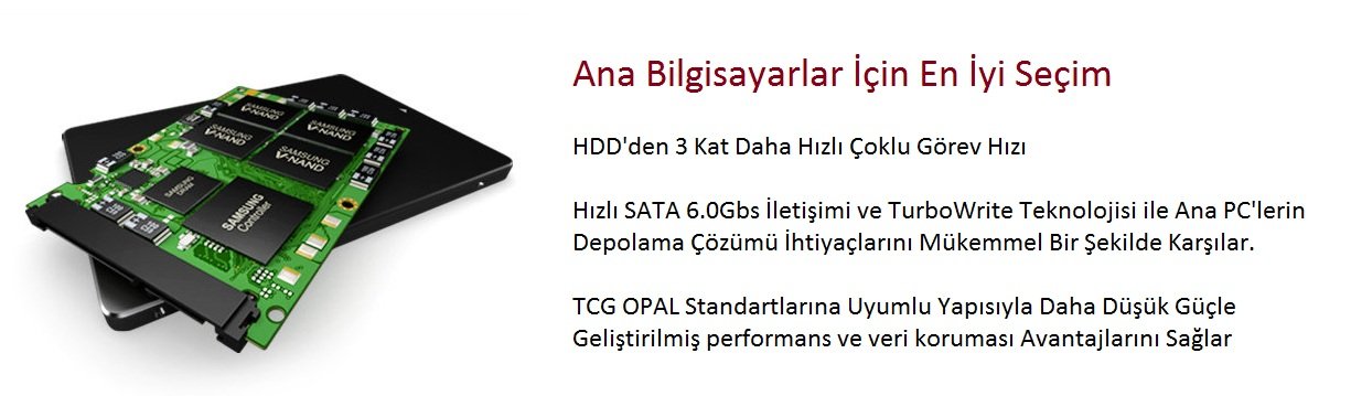 Samsung PM871b 1Tb 2.5'' Sata 6Gb/s Ssd...Turbo Write Teknolojili Tcg Opal Güvenlik Standartlı Samsung 1Tb Ssd